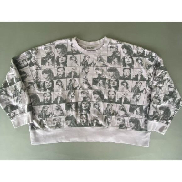 Tops - Taylor Swift The Eras Tour Sweatshirt Photo Collage Crewneck Oversized XL